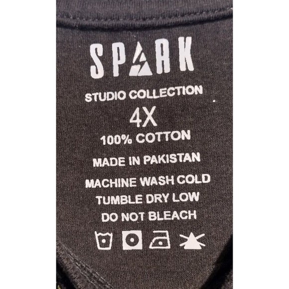 Spark Studio Collection Mens 4X Paint Splatter T Shirt - Picture 3 of 4